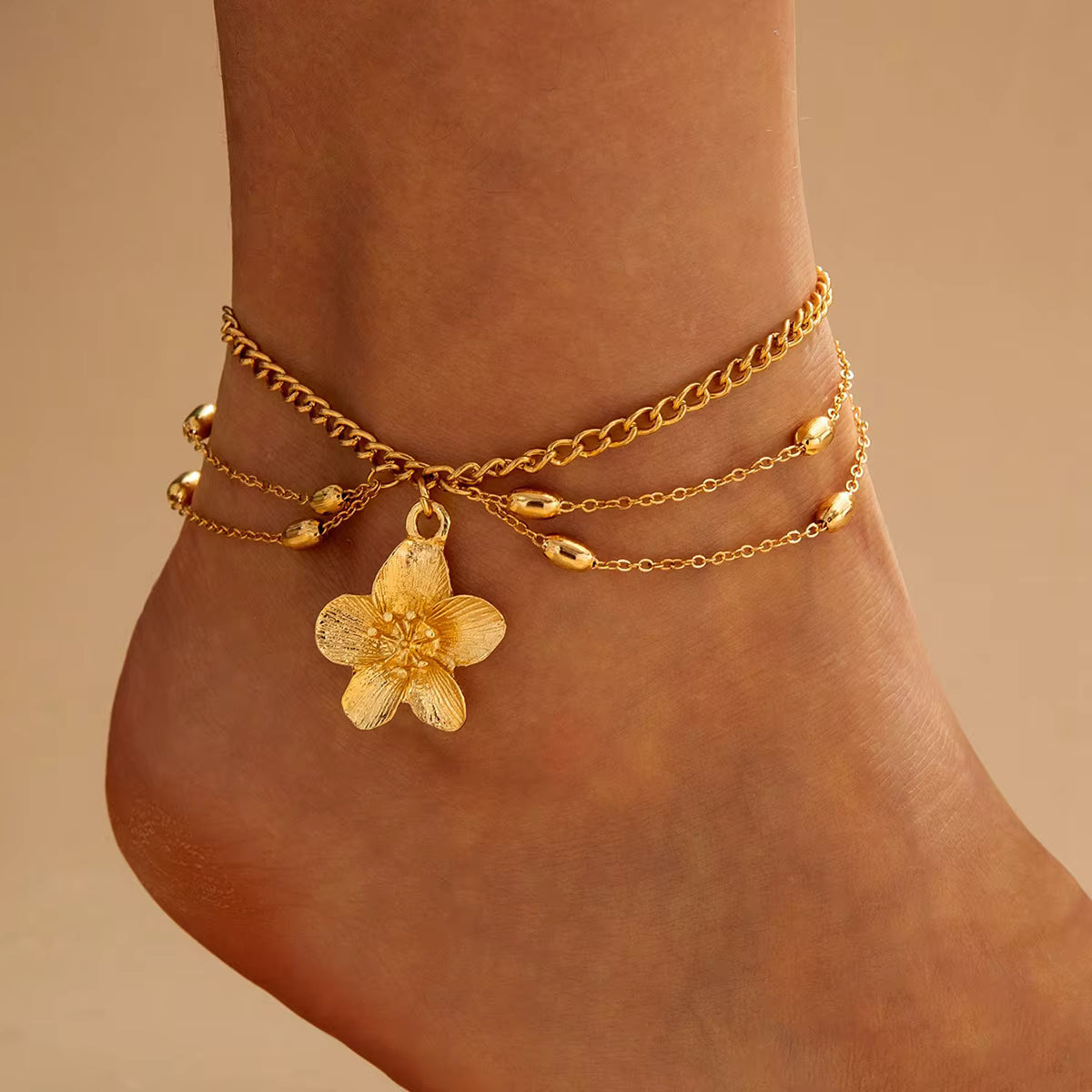 Tobillera 'Golden Bloom'