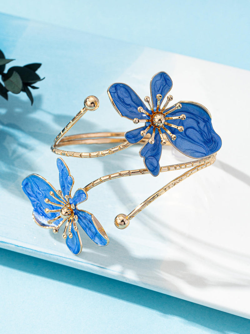 Brazalete Cattleya Azul