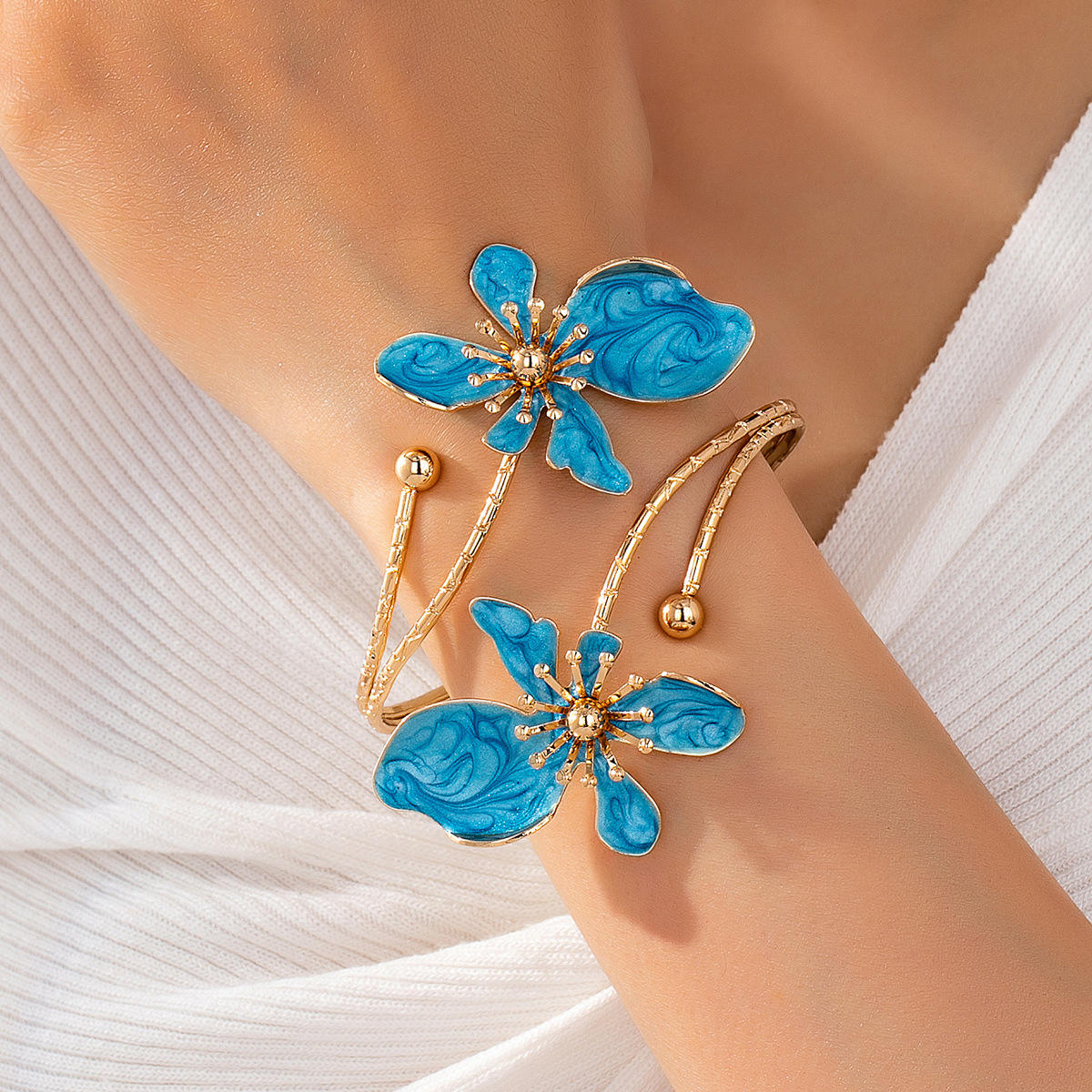 Brazalete Cattleya Azul